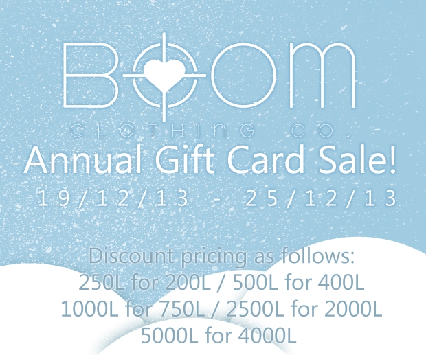 GIFT CARD SALE SIGN